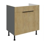 Zabudowa zlewu Cremona Antracyt 80 ZL 1S BB szuflada