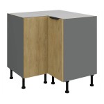 Szafka narożna Cremona Antracyt 90x90 DN 2F BB (90°)