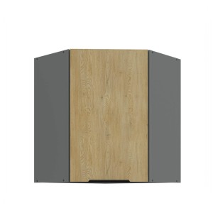 Szafka górna narożna Cremona Antracyt 60x60 GN-72 1F (45°)