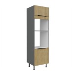 Zabudowa piekarnika oraz mikrofali Cremona Antracyt 60 DPM-215 2F