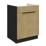 Zabudowa zlewu Cremona czarny 60 ZL 1S BB szuflada