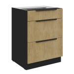 Szafka dolna Cremona czarny 60 D 3S BB