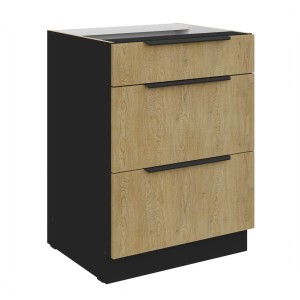 Szafka dolna Cremona czarny 60 D 3S BB