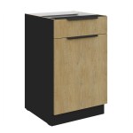 Szafka dolna Cremona czarny 50 D 1F 1S BB