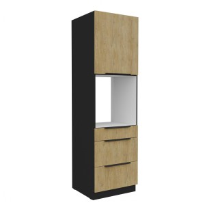 Zabudowa piekarnika Cremona czarny 60 DPS-210 3S 1F