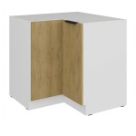 Szafka dolna narożna Cremona biały 90x90 DN 2F BB