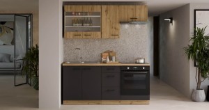 Meble kuchenne "B" Modena 180cm 6 szafek z blatem