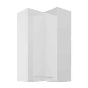 Szafka wisząca narożna Lara biały połysk 60x60 GN-108 (90°) 2F