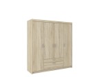 Szafa Elena 4Drzwi szuflady dąb sonoma
