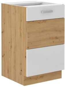 Zabudowa zlewu Artisan biały połysk 50ZL 1F BB