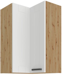 Szafka wisząca narożna Luna biały/artisan 60x60 GN-90 (90°) 2F