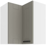 Szafka narożna Luna Clay grey/biały 60x60 GN-72 (90°) 2F