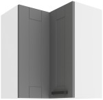 Szafka wisząca narożna Luna Dust grey/biały 60x60 GN-72 (90°) 2F