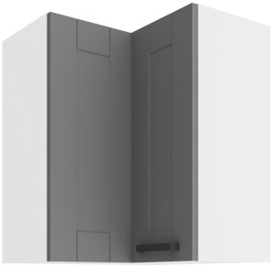 Szafka wisząca narożna Luna Dust grey/biały 60x60 GN-72 (90°) 2F