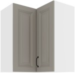 Szafka wisząca narożna Stilo Clay Grey/biały 60x60 GN-72 (90°) 2F