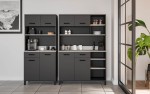 Zestaw "B" bufet kredens kuchenny Linda antracyt 