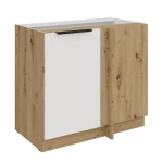 Szafka dolna narożna Aria biały/artisan 105 ND 1F BB