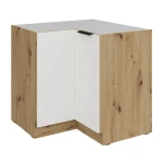 Szafka dolna narożna Aria biały/artisan 90x90 DN 2F BB
