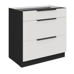 Szafka dolna Aria biały/czarny 80 D 3S BB