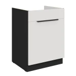 Zabudowa zlewu Aria biały/czarny 60 ZL 1S BB