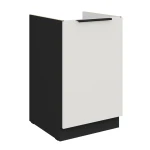 Zabudowa zlewu Aria biały/czarny 50 ZL 1F BB