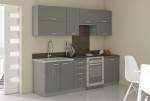Zestaw mebli kuchennych Grey 240cm 7 szafek