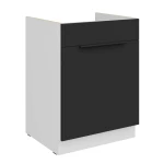 Zabudowa zlewu Aria czarny/biały 60 ZL 1S BB