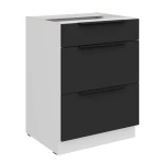 Szafka dolna Aria czarny/biały 60 D 3S BB