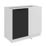 Szafka dolna narożna Aria czarny/biały 105 ND 1F BB