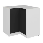 Szafka dolna narożna Aria czarny/biały 90x90 DN 2F BB
