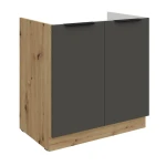 Zabudowa zlewu Aria grafit/artisan 80 ZL 2F BB