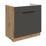 Zabudowa zlewu Aria grafit/artisan 80 ZL 1S BB