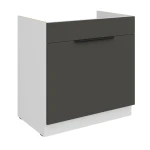 Zabudowa zlewu Aria grafit/biały 80 ZL 1S BB