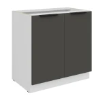Szafka dolna Aria grafit/biały 80 D 2F BB