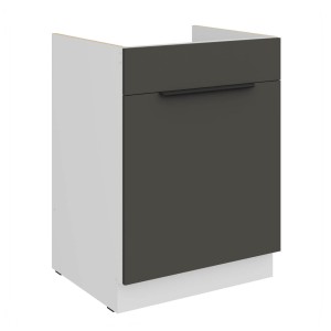 Zabudowa zlewu Aria grafit/biały 60 ZL 1S BB