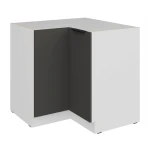 Szafka dolna narożna Aria grafit/biały 90x90 DN 2F BB