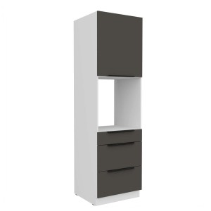 Zabudowa piekarnika Aria grafit/biały 60 DPS-210 3S 1F