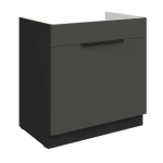 Zabudowa zlewu Aria grafit/czarny 80 ZL 1S BB