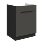 Zabudowa zlewu Aria grafit/czarny 60 ZL 1S BB