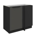 Szafka dolna narożna Aria grafit/czarny 105 ND 1F BB