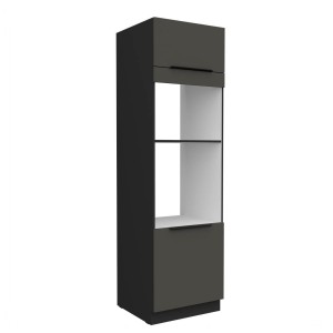 Zabudowa piekarnika i mikrofali Aria grafit/czarny 60 DPM-210 2F