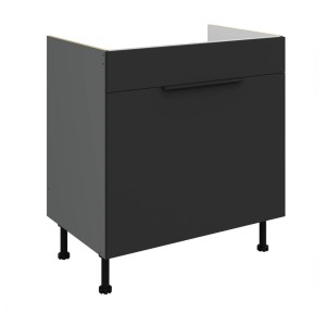 Zabudowa zlewu Aria czarny/antracyt 80 ZL 1S BB