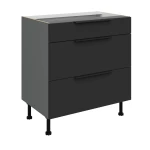 Szafka dolna Aria czarny/antracyt 80 D 3S BB