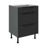 Szafka dolna Aria czarny/antracyt 60 D 3S BB