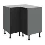 Szafka dolna narożna Aria czarny/antracyt 90x90 DN 2F BB