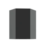 Szafka górna Aria czarny/antracyt 60x60 GN-90 1F (45°)