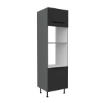 Zabudowa piekarnika i mikrofali Aria czarny/antracyt 60 DPM-210 2F