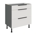 Szafka dolna Aria biały/antracyt 80 D 3S BB