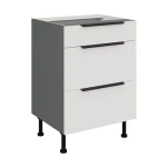 Szafka dolna Aria biały/antracyt 60 D 3S BB