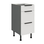 Szafka dolna Aria biały/antracyt 40 D 3S BB